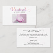 *~* HANDMADE Handgearbeitete Seifenblasen Visitenkarte (Vorne/Hinten)