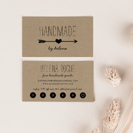 Handmade Heart | Rustic Kraft Loyalty Treuekarte