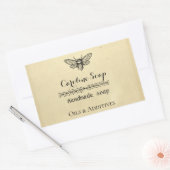 Handmade HONEY BEE Soap lable Rechteckiger Aufkleber (Umschlag)