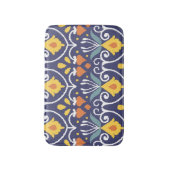 Handmade Ikat: Ethnic Boho Fabric Badematte (Vorderseite Vertikal)
