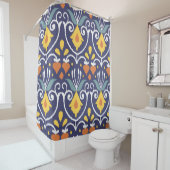 Handmade Ikat: Ethnic Boho Fabric Duschvorhang (Beispiel)