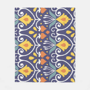 Handmade Ikat: Ethnic Boho Fabric Fleecedecke