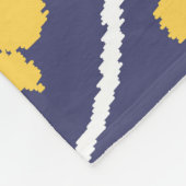 Handmade Ikat: Ethnic Boho Fabric Fleecedecke (Ecke)