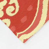 Handmade Ikat: Ethnic Boho Fabric Fleecedecke (Ecke)