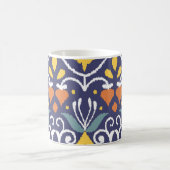 Handmade Ikat: Ethnic Boho Fabric Kaffeetasse (Mittel)