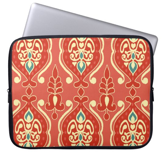 Handmade Ikat: Ethnic Boho Fabric Laptopschutzhülle (Vorderseite)
