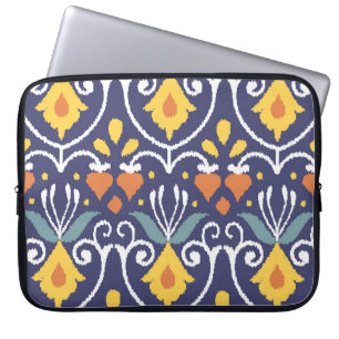 Handmade Ikat: Ethnic Boho Fabric Laptopschutzhülle