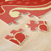 Handmade Ikat: Ethnic Boho Fabric Puzzle (Seite)