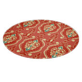 Handmade Ikat: Ethnic Boho Fabric Schneidebrett (Ecke)