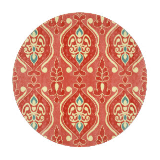 Handmade Ikat: Ethnic Boho Fabric Schneidebrett