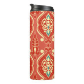 Handmade Ikat: Ethnic Boho Fabric Thermosbecher (Nach rechts gedreht)