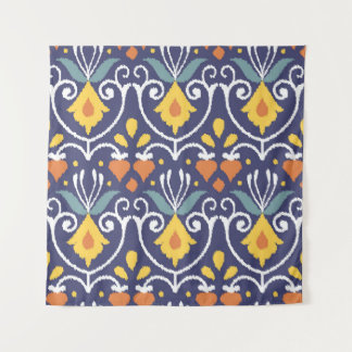 Handmade Ikat: Ethnic Boho Fabric Wandteppich