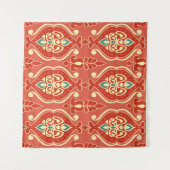 Handmade Ikat: Ethnic Boho Fabric Wandteppich (Vorderseite (Horizontal))