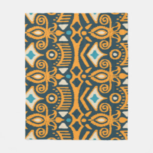 Handmade Ikat: ethnisches Stoffmuster Fleecedecke