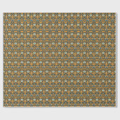 Handmade Ikat: ethnisches Stoffmuster Geschenkpapier (Flach)