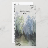 Handmade in Love Memory Beerdigung Einladung (Vorne/Hinten)