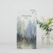 Handmade in Love Memory Beerdigung Einladung (Stehend Vorderseite)