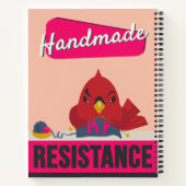 "Handmade is My Resistance" Notizblock (Rückseite)
