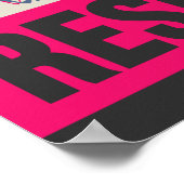 Handmade is my Resistance - Retro Style Print Poster (Ecke)