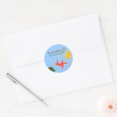 "Handmade" label Runder Aufkleber (Umschlag)
