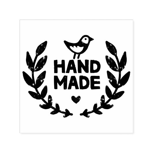 Handmade Laurel Wreath Design Permastempel (Design)