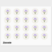 Handmade Lavender Wax Melts Round Sticker (Blatt)