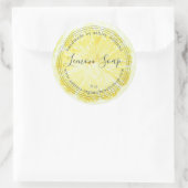 Handmade Lemon Soap Bio Business Runder Aufkleber (Tasche)