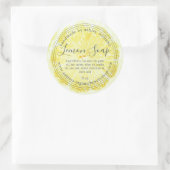 Handmade Lemon Soap Bio Business Runder Aufkleber (Tasche)