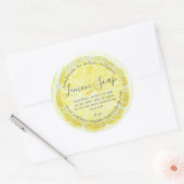 Handmade Lemon Soap Bio Business Runder Aufkleber (Umschlag)