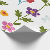 Handmade Minimal Nature Florals Colorful Botanical Geschenkpapier (Ecke)