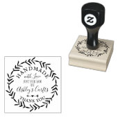 Handmade mit Liebe boho rustic Vielen Dank Gummistempel (Stempel)