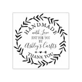 Handmade mit Liebe boho rustic Vielen Dank Gummistempel (Prägung)