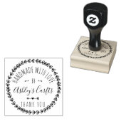 Handmade mit Liebe boho rustikal Danke Gummistempel (Stempel)