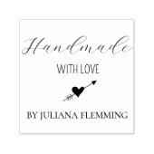 Handmade mit Liebe Business Personalisiert Permastempel (Design)
