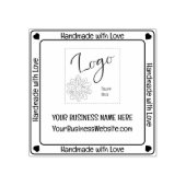 Handmade mit Liebe Business Promo - monochromatisc Gummistempel (Prägung)