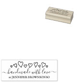 Handmade mit Liebe Business Signature Chic Gummistempel (Stempel)