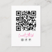 Handmade mit Liebe Business Vielen Dank Visitenkarte (Rückseite)