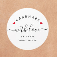 HANDMADE MIT LIEBE Custom Modern Script Gift Tag