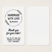 Handmade mit Liebe Doodle Wreath Vielen Dank (Vorne & Hinten)