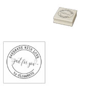 Handmade mit Liebe Elegante Script-Briefmarke Gummistempel (Stempel)