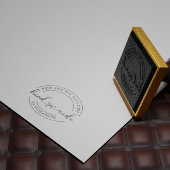 Handmade mit Liebe Elegante Script-Briefmarke Gummistempel