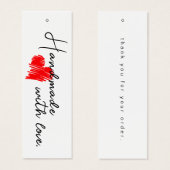 Handmade mit Liebe Hang Tag Cards (Vorne & Hinten)