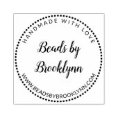 Handmade mit Liebe-Kalligrafie-Script-Name Gummistempel (Prägung)