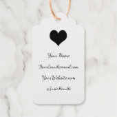 Handmade mit Liebe Mit Monogramm Business Info Geschenkanhänger (Rückseite)