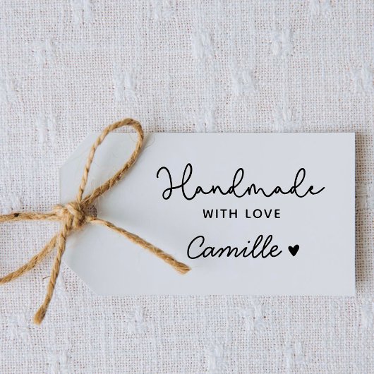 Handmade mit Liebe Modernes Script Minimalistisch Gummistempel