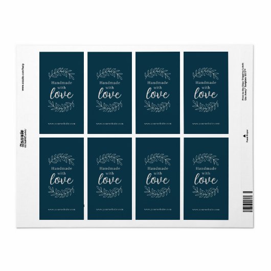 Handmade mit Liebe Petroleumlabel (Vorne)