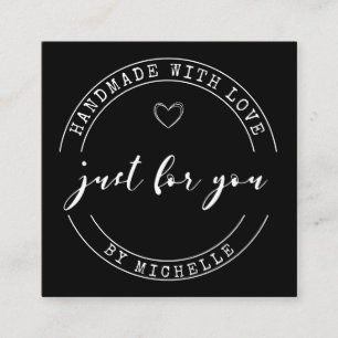 Handmade mit Liebe Script danke Karte