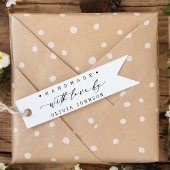 Handmade mit Liebe Script Heft Personalisiert Gummistempel