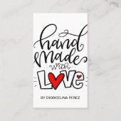 HANDMADE MIT LIEBE, VISITENKARTE (Vorderseite)