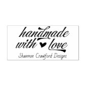 Handmade mit Vintagem Skript für die Liebe Gummistempel (Prägung)